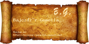 Bajczár Gemella névjegykártya
